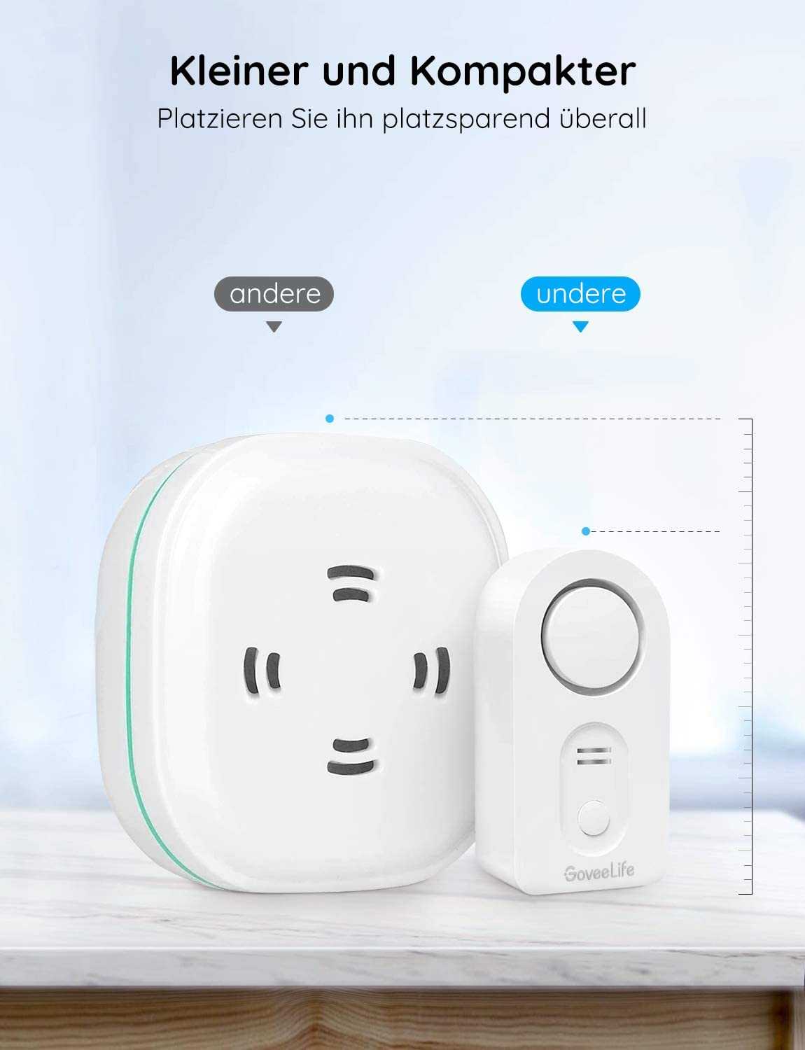 Govee Life Wassermelder Detektoren - 5er-Pack für zuverlässige Wassererkennung Mesch Shop Govee Life Wassermelder Detektoren - 5er-Pack für zuverlässige Wassererkennung Mesch Shop